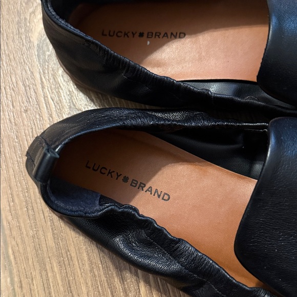 Lucky brand Black Leather Loafers - 9 - Picture 2 of 5